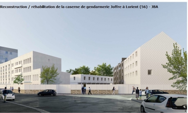 Reconstruction / réhabilitation de la caserne de gendarmerie Joffre à Lorient (56) - SGAMI Ouest - JBA