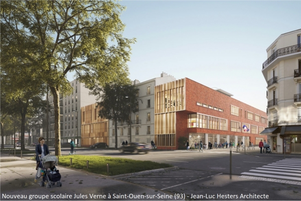 Nouveau groupe scolaire Jules Verne à Saint-Ouen-sur-Seine (93)